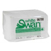 White Swan 1-Ply Meal Mates Dispenser Napkins - 12 inch x 13 inch, 5400 count